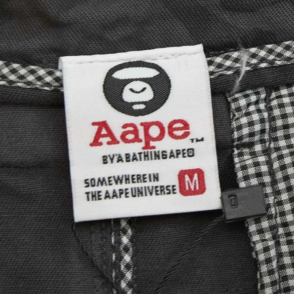 AAPE Camouflage Print Drawstring Black Shorts - Picture 2 of 16